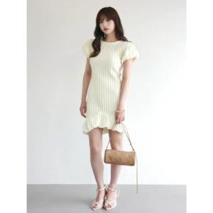 エイミーイストワール EIMY ISTOIRE LULU MINI DRESS （OFF WHITE）