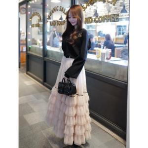 エイミーイストワール EIMY ISTOIRE E.TULLE LAYERED SKIRT （LIGHT PINK）