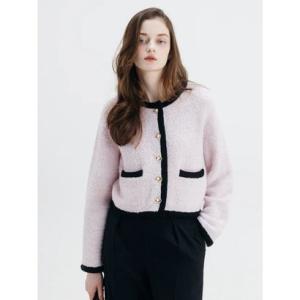 エイミーイストワール EIMY ISTOIRE TEDDY KNIT JACKET （PNK）