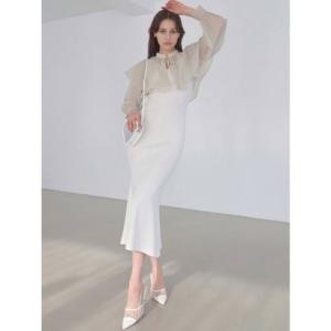 エイミーイストワール EIMY ISTOIRE ボレロセットニットワンピース （WHITE）