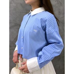 EIMY ISTOIRE（エイミーイストワール） ベルベットリボンロゴシャツ