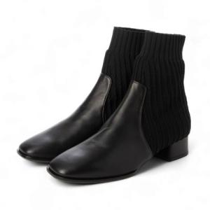 エイゾー EIZO ニットスクエアショートブーツ （BL）