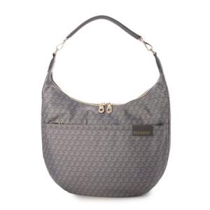 エルスポーツ ELLESPORT ハーフムーン 2WAY ショルダーバッグ はっ水 軽量 キューブ柄 （グレー(GRAY)）