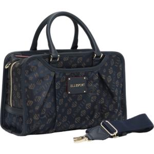 エルスポーツ ELLESPORT エルスポーツ 2WAYボストンバッグ 5023 はっ水 ジャガード織 モノグラムデザイン （ネイビー(NAVY)）