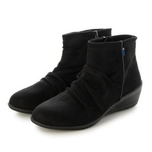 エルスポーツ ELLESPORT エル スポーツ ELLESPORT 軽量ウェッジショートブーツ ESP14711 （ブラックシルキー）