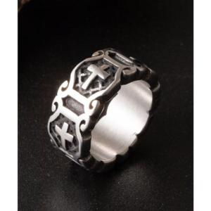 エモニーク emonique メンズ ボリューム ハード ファッションリング （A）