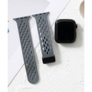 エモニーク emonique シリコン製 通気性良いメッシュ Apple Watch Band スマートウォッチバンド【38/40/41/42/44/