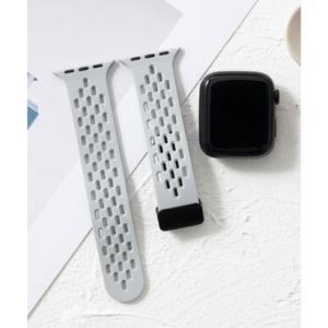 エモニーク emonique シリコン製 通気性良いメッシュ Apple Watch Band スマートウォッチバンド【38/40/41/42/44/