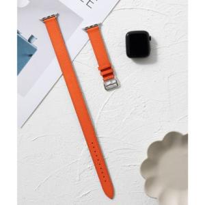 エモニーク emonique 本革レザー ダブルベルト 2重巻き Apple Watch Band スマートウォッチバンド【38/40/41/42/4
