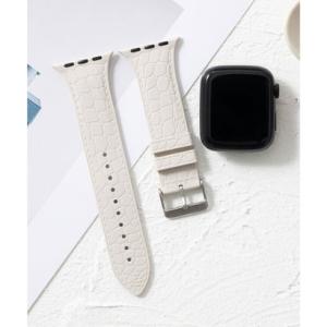 エモニーク emonique シリコン製 Apple Watch Band スマートウォッチバンド クロコダイル型押し【38/40/41/42/44/