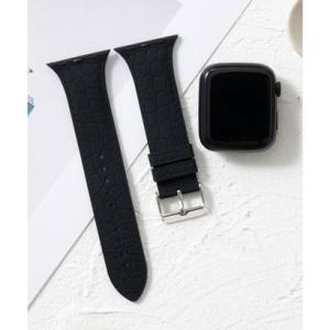 エモニーク emonique シリコン製 Apple Watch Band スマートウォッチバンド クロコダイル型押し【38/40/41/42/44/