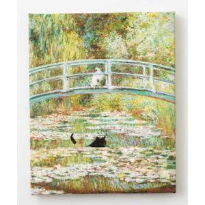 エモニーク emonique 猫 犬 デザイン 名画 壁掛け アートキャンバス （その他17）