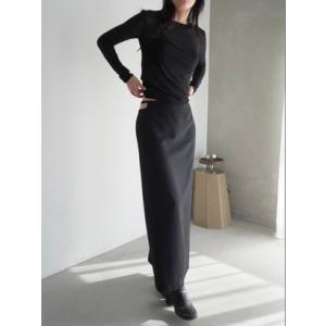 エンサークル ENCIRCLE Accent skirt （ブラック）｜locondo-shopping