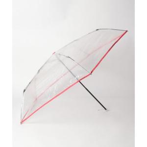 エスタ estaa 透明折りたたみ傘 ”クリアオーロラ” （レッド）