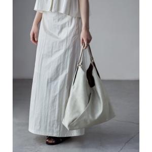 エトル etoll. トライアングルフェイクレザートートバッグ （グレー）