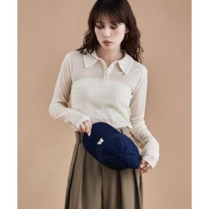 エトル etoll. シアーフライスポロシャツ （アイボリー）