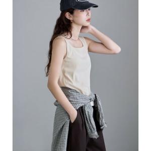 エトル etoll. カップインスクエアネックタンクトップ （アイボリー）