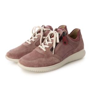 ヨーロッパコンフォートシューズ EU Comfort Shoes HARTJES サイドジップスニーカー （bordeaux）