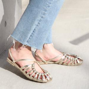 ストリングギャザーサンダル IS9821