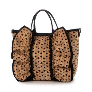 イグジスタンス EXISTENCE ダイバー素材フリルトートバッグ （cork）