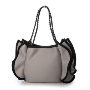 イグジスタンス EXISTENCE エアリーWフリル2WAYトートバッグ （graybeige）