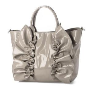 イグジスタンス EXISTENCE ソフトエナメルフリルバッグ （gray）