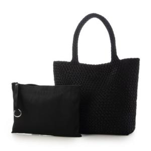 イグジスタンス EXISTENCE ネオメッシュ編みポーチ付きトート （black）