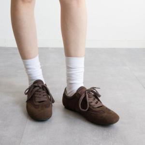 ファビーファビー FABBY FABBY. サテン2ステッチサッカーシューズ （ブラウン）