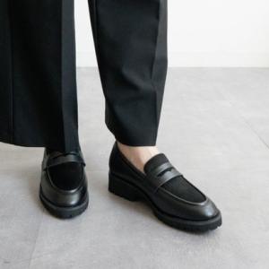 ファビーファビー FABBY FABBY. ボリュームソールコインローファー （ブラック）