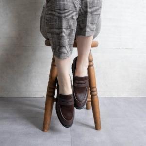 ファビーファビー FABBY FABBY. ボリュームソールコインローファー （ブラウン）