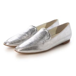 シンプルローファー （シルバーキッド）DIANA F by WELLFIT