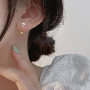 フォースメント Forcement 一粒パールピアス （ゴールド）
