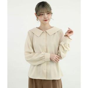 フィント F i.n.t 2WAYオフショルカラーブラウス【洗える】 （L/BEIGE）