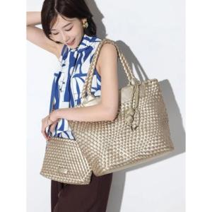 フェンネル FENNEL メタリックメッシュリバーシブルトート （ゴールド）