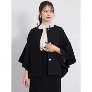 フェンネル FENNEL ラッフルスリーブツイードジャケット （ブラック）