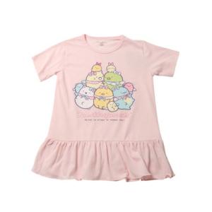 ファインプラス FINE PLUS ジュニア 半袖シャツ スミッコグラシ GIRLS アイドル裾フリルT 22863326 （ピンク）