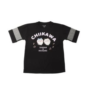 ファインプラス FINE PLUS ジュニア 半袖シャツ アニメちいかわ GIRLS メッシュTシャツ 22863350 （ブラック）