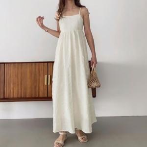 フィルー FILLOU FILLOU リップルバックリボンキャミワンピース （アイボリー）