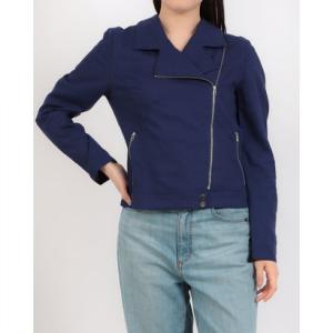 ファイン FINE 撥水リネンPUコーティングジャケット （ダークブルー）