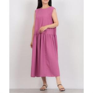 ファイン FINE ノースリフレアロングワンピース （パープル）