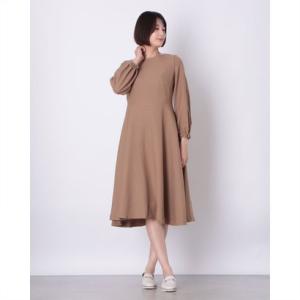 ファイン FINE ウールライク変形切替ワンピース （Dベージュ）