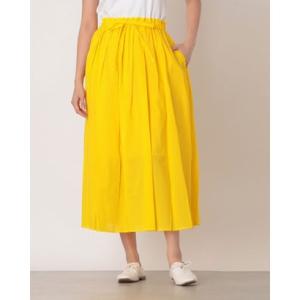 ファイン FINE カラーロングスカート （イエロー）