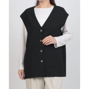 ファイン FINE 麻調ベスト （ブラック）