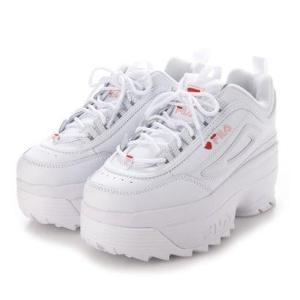 フィラ Fila ディストーター ハート スニーカー アグリーシューズ 厚底 韓国 Wss210 128 ホワイト レッド ブランド公式 Locomall ロコモール 通販 Paypayモール