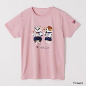フィラ FILA FILA × mofusand・pair cats S/S T-shirts /モフサンド/ レディース （PINK）