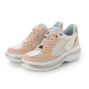 フィットジョイ FITJOY スルット・フィットジョイ 厚底6eyeletスニーカー （PINK）