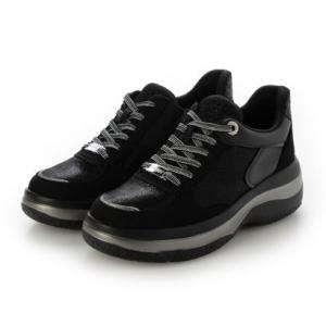 フィットジョイ FITJOY スルット・フィットジョイ 厚底6eyeletスニーカー （BLK）