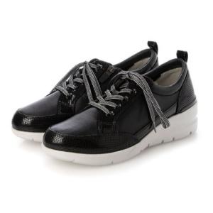 フィットジョイ FITJOY 軽量 6 eyelet スニーカー （BLK/GRY）