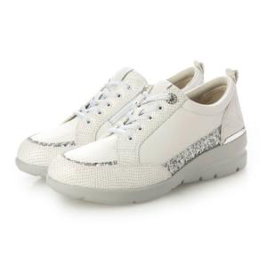 フィットジョイ FITJOY 軽量 5 eyelet スニーカー （WHT/GRY）