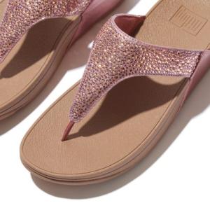 フィットフロップ fitflop LULU クリスタルミックス メタリック トゥポスト サンダル （...